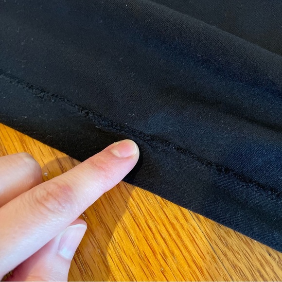 OLD TAG LULULEMON ATHLETICA Solid Black Wide Waistband Media Pocket Leggings 6 - Picture 14 of 16